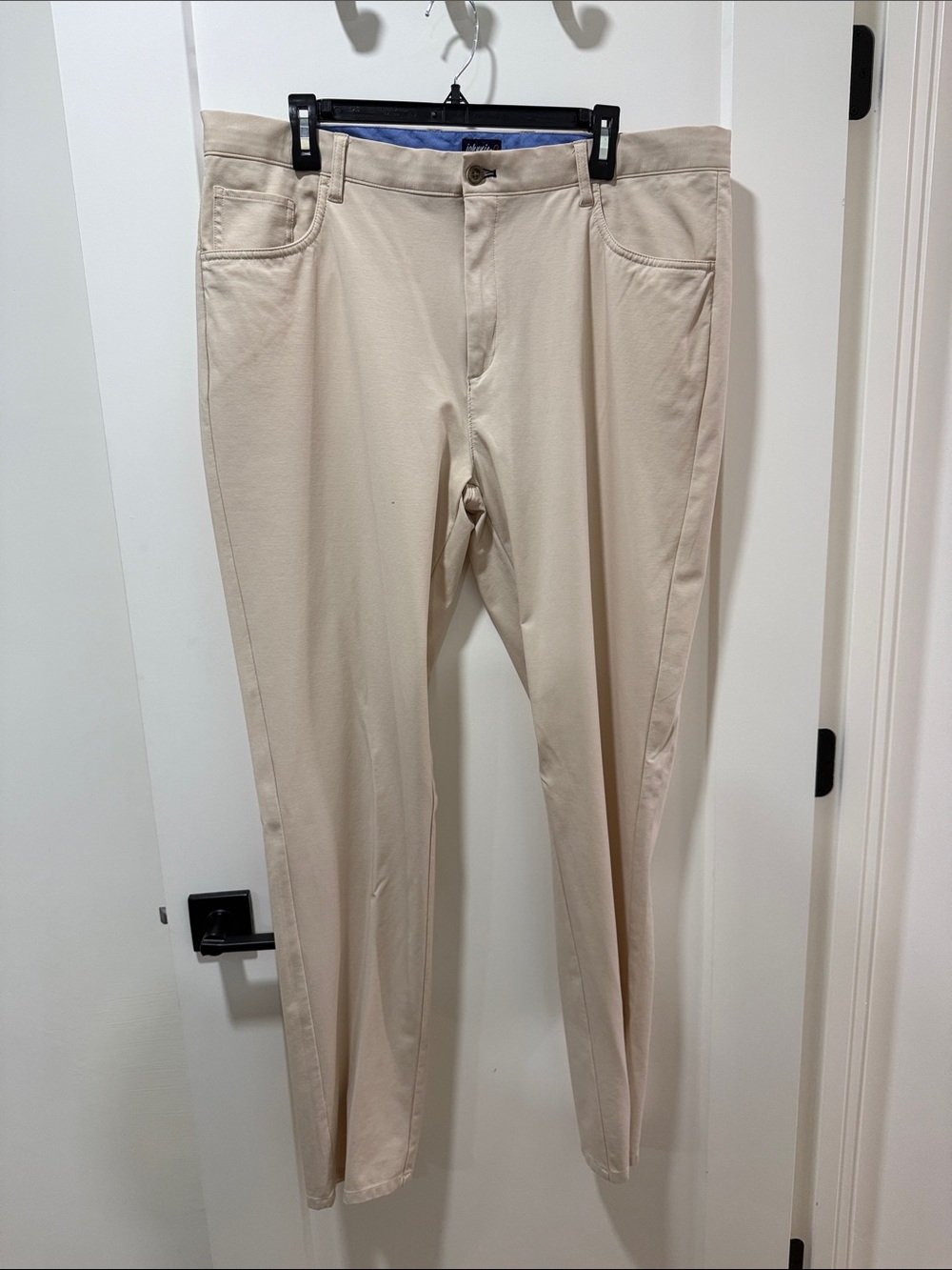 Johnnie-O Men's Slim Fit Beige Pants - 38x34